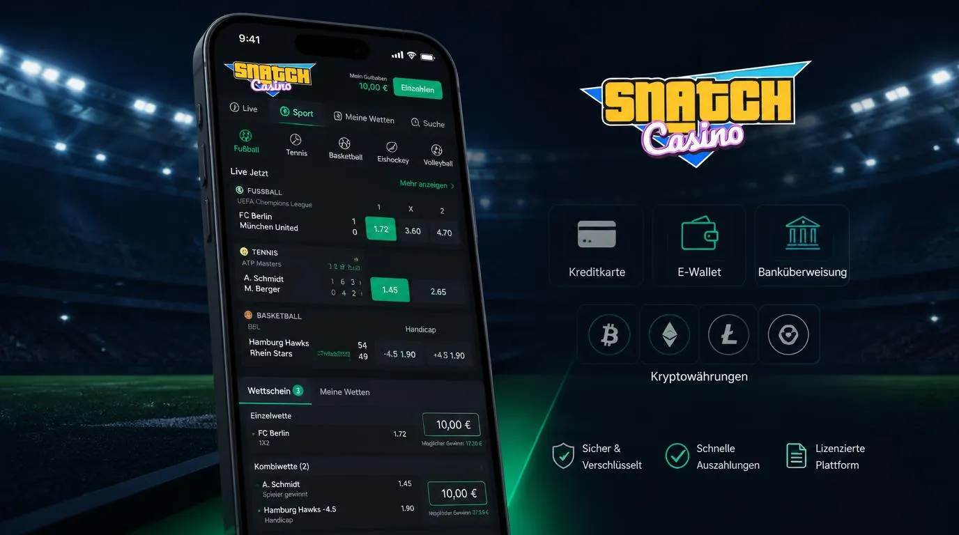 Mobiler Wettschein mit Livequoten für Fußball, Tennis und Basketball sowie Zahlungsoptionen